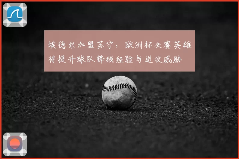 埃德尔加盟苏宁,欧洲杯决赛英雄将提升球队锋线经验与进攻威胁